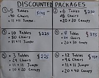 Party Packages at DLB